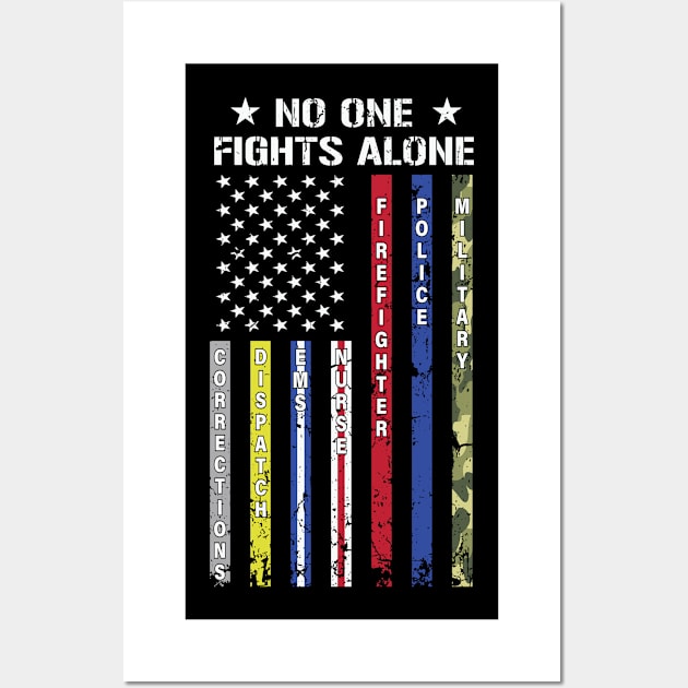 No One Fights Alone Wall Art by little.tunny